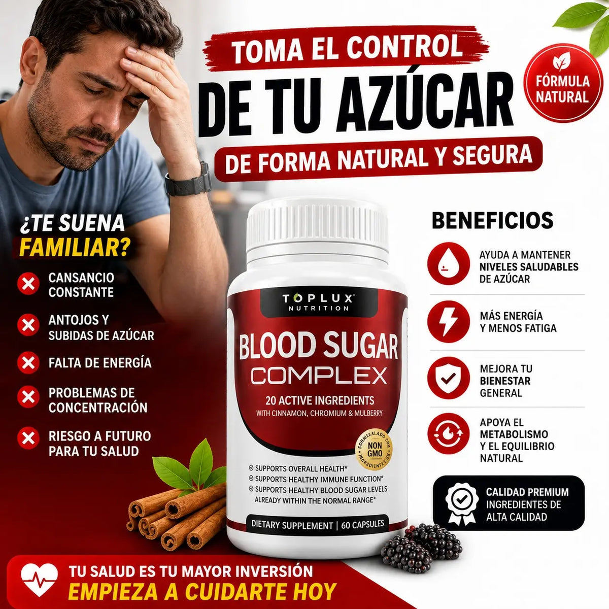 💪🏻🩸RECUPERA EL EQUILIBRIO DE TU GLUCOSA Y SIÉNTETE CON MÁS ENERGÍA CADA DÍA 🩸💪🏻